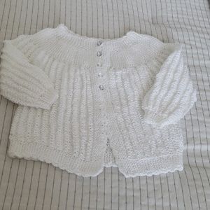 🧸💙Baby Girl Crocheted Sweater💝